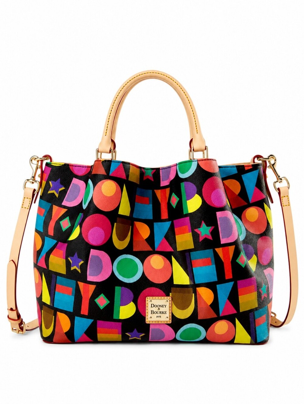 DOONEY & BOURKE Multicolor Monogram Brenna Tote NWT Crossbody BAG - Picture 9 of 10